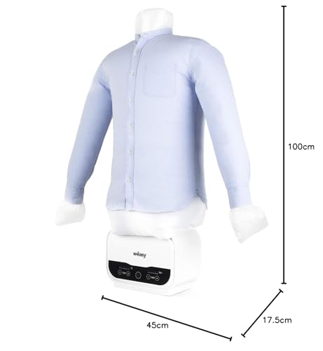 Wëasy Manichino Automatico Magic Pressing IRO320,Asciugatura e Stiratura Camicie,Pratico,Rapido, 5 Livelli di Temperatura,Timer programmabile