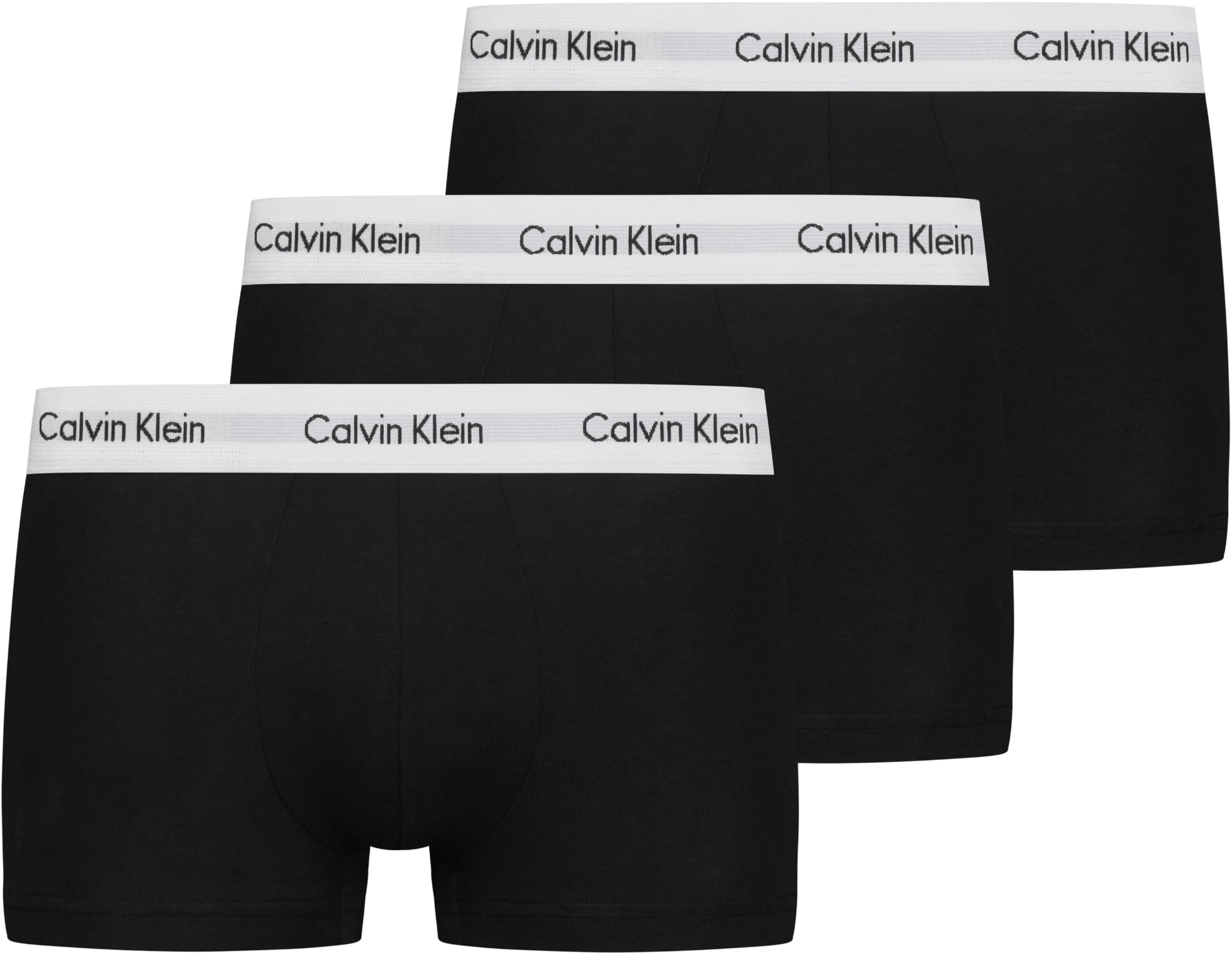Calvin Klein Uomo Pantaloncini Boxer Vita Bassa Confezione da 3 Intimo, Nero (Black), M