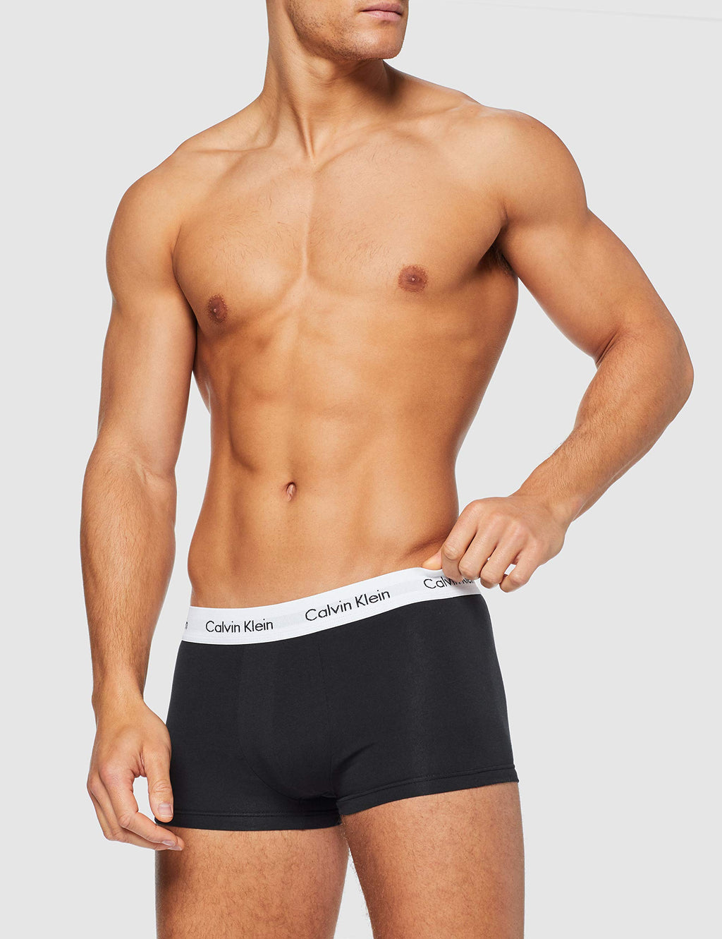 Calvin Klein Uomo Pantaloncini Boxer Vita Bassa Confezione da 3 Intimo, Nero (Black), M